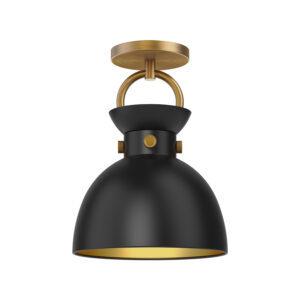 Alora Mood Lighting Waldo Series SF411309AGMB Semi-Flush