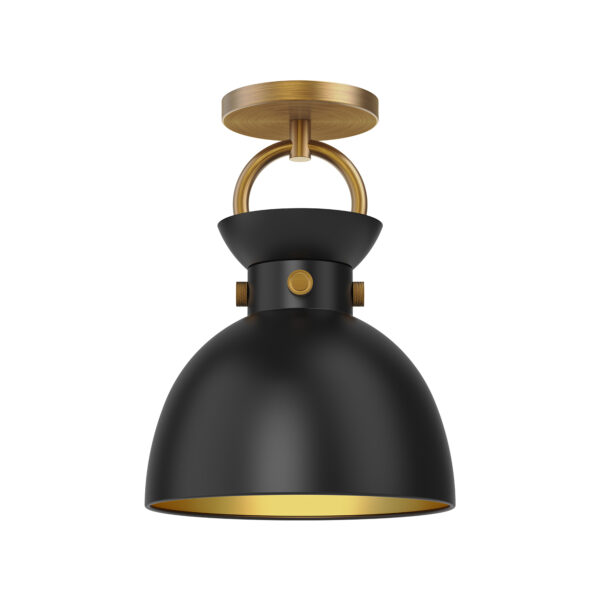 Alora Mood Lighting Waldo Series SF411309AGMB Semi-Flush