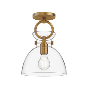 Alora Mood Lighting Waldo Series SF411809AGCL Semi-Flush