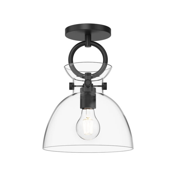 Alora Mood Lighting Waldo Series SF411809MBCL Semi-Flush